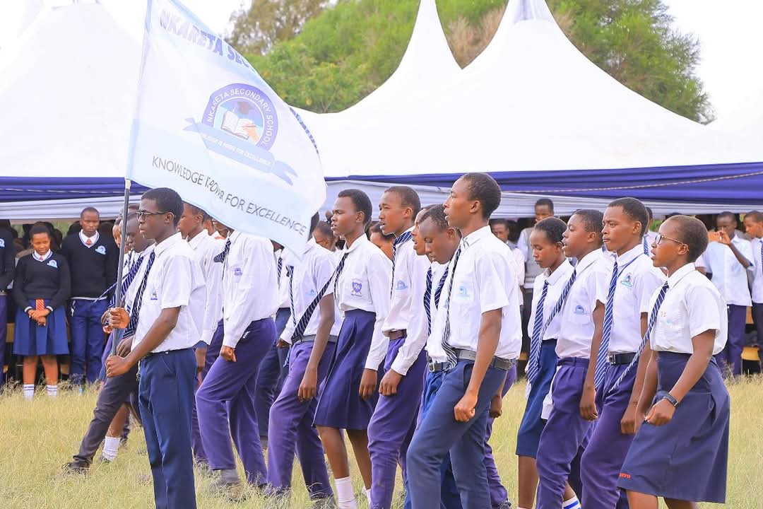 Students at Thanksgiving Ceremony